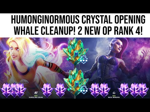Pre-July 4th HUMUNGINORMOUS MEGA WHALE CRYSTAL OPENING CLEANUP! 2 NEW OP R4s! 7 Star Karolina Dean!