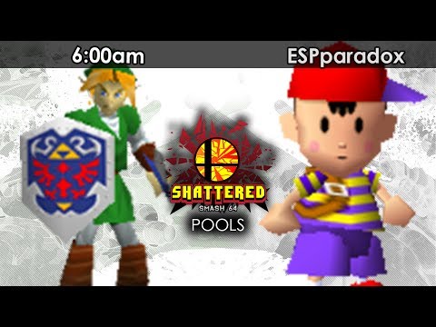 Smash 64: 6:00am (Link) V ESPparadox (Ness) - Shattered 66 Tournament SSB64