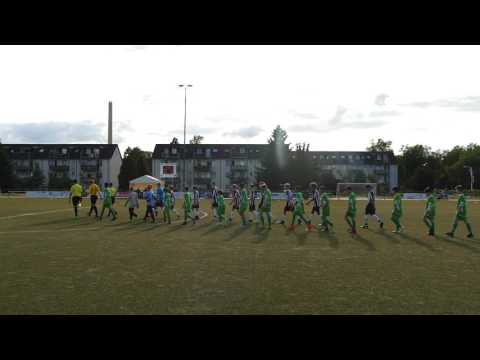 21.Jugend-Pfingstturnier 2017 – FC Karnap 07/27 D2 – TuS 09 Union Mülheim D1 Finale Einlaufen