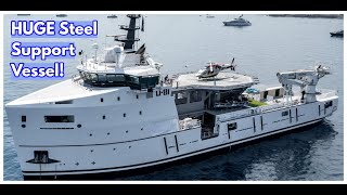 Is This The World's LARGEST SuperYacht Support Vessel | 80-Metre 'U81'