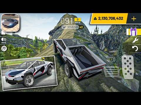 Extreme Car Driving Simulator - TESLA CYBERTRUCK - NEW UPDATE 2021 OPEN WORLD - android gameplay #80