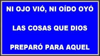 NI OJO VIÓ, NI OÍDO OYÓ  (Marco Barrientos)