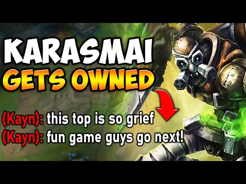 I MADE KARASMAI CRY AFTER STOMPING HIS TEAM (MASSIVE TOP GAP) - League of Legends