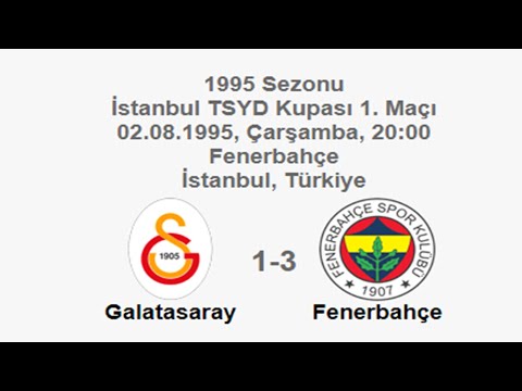 Galatasaray 1-3 Fenerbahçe 02.08.1995 - 1995 TSYD Cup Matchday 1 (Ver. 2)