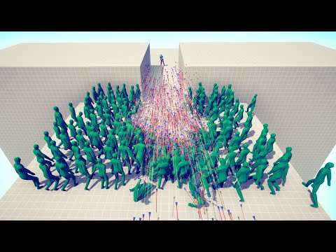 EVERY GOD vs 100x GIANT ZOMBIES - Totally Accurate Battle Simulator TABS