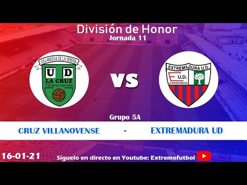 Partido UD La Cruz VIllanovense-Extremadura UD