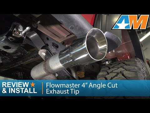 1997-2016 F-150 Flowmaster 4" Angle Cut Exhaust Tip - 3" Connection Review & Install