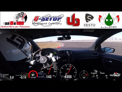 VW POLO GTI Cremona circuit 1’50”200 LLCC cat.MASTER | FIRST dry LAP & Brake EXPLOSION