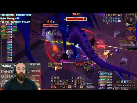 MYTHIC VEXIONA: 474 Fury Warrior (89K DPS) - WoW BFA 8.3 Mythic Ny'alotha Raid Boss (7/12)