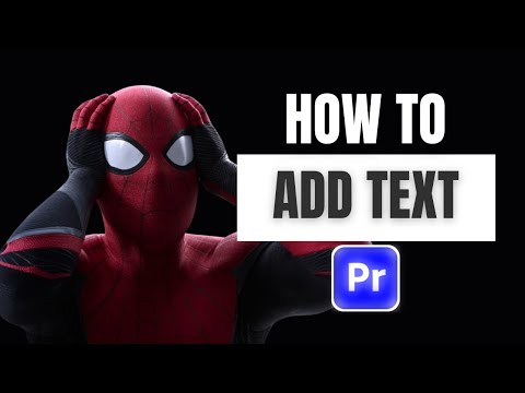 How to Add Text in Premiere Pro 2025