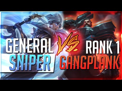 14 Year old Challenger Riven main Faces the Rank 1 Gangplank in NA! (General Sniper VS Solarbacca)