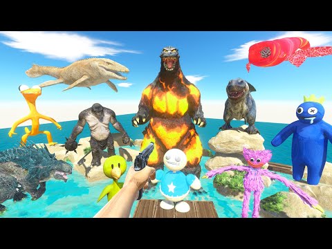 FPS Avatar in Jurassic Park Rescues Kick the Buddy & Fights Dinosaurs-Animal Revolt Battle Simulator