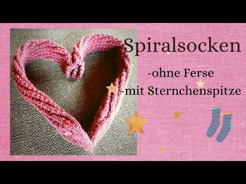 Spiral socks without heel