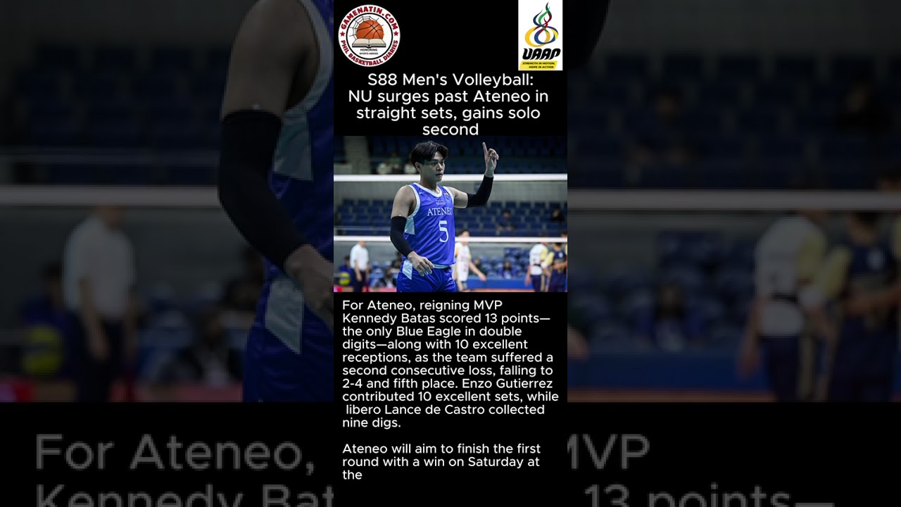 UAAP Men's Volleyball: NU dispatches Ateneo with ease