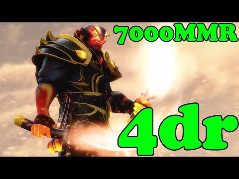 Dota 2 - 4dr 7000MMR Plays Ember Spirit vol 7 - Pub Match Gameplay