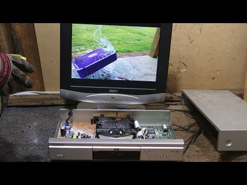Samsung DVD Player Salt Water Test and Smash While Playing