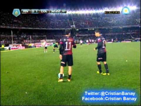 River 1 Colon 2 (Relato Mariano Closs)   Torneo Inicial 2013 Los goles (25/8/2013)