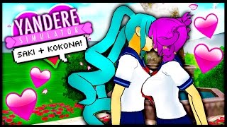 KOKONA AND SAKI FALL IN LOVE 💕 Yandere Simulator Roleplay + Sims 4 Yandere Simulator CAS (CC LIST)