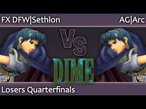 DIME13 Melee - FX DFW Sethlon (Marth, Roy) vs AG Arc (Marth) - Losers Quarterfinals