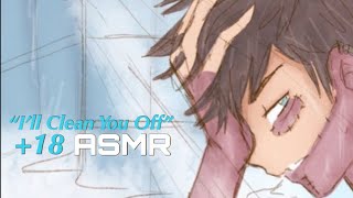 “I’ll Clean You Off”-ASMR-Dabi x Listener +1