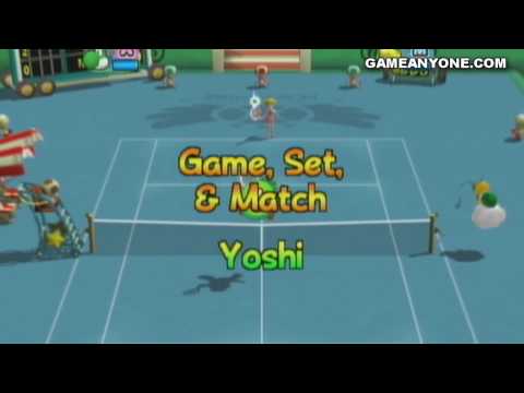 New Play Control! Mario Power Tennis walkthrough - Mushroom Cup