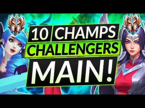 10 BEST Challenger MAIN Champions for Patch 12.2 - League of Legends Guide