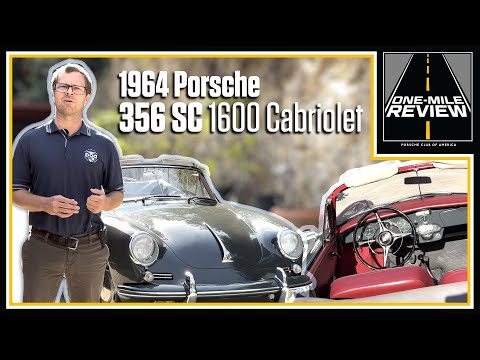 1964 Porsche 356 SC 1600 Cabriolet: Comfortable & easy to drive! | One-Mile Review