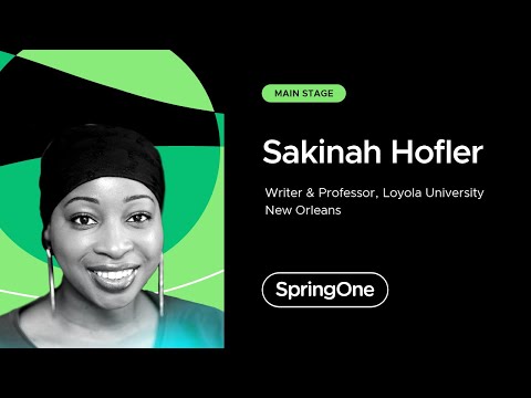 Sakinah Hofler at SpringOne 2021
