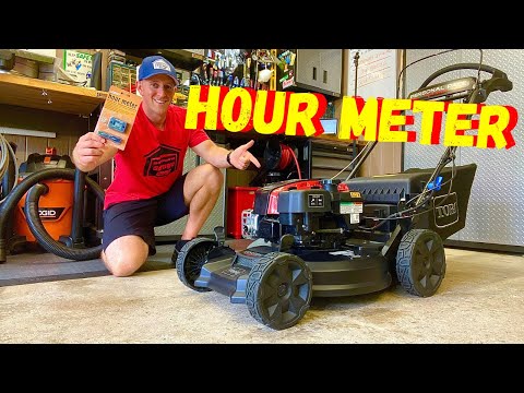 HOW TO INSTALL AN HOUR METER ON A TORO SUPER RECYCLER 21564