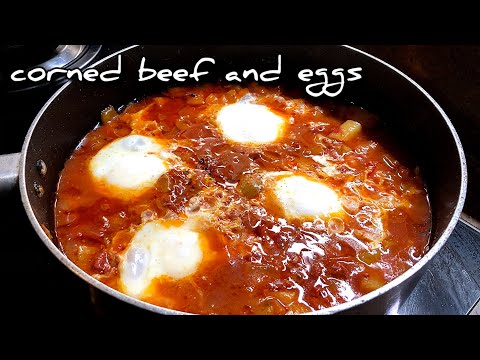 Easy Corned Beef Potato and Eggs recipe