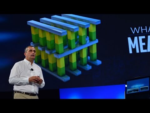 インテルのOptane SSDは現行SSDの7倍速。 (Intel's Optane SSD is 7 times faster than current SSDs.)