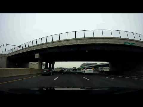 Driving along I-95 North in Massachusetts