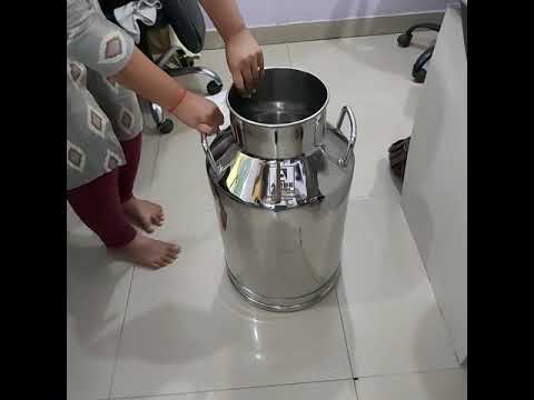 Stainless Steel 304 Food Grade Milk Can 40 Ltr