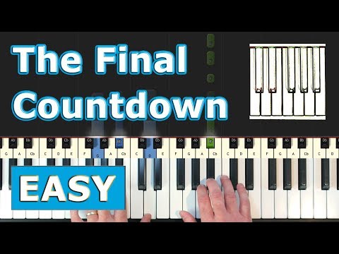 Europe - The Final Countdown - Piano Tutorial EASY - (Synthesia) Video