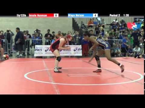 FILA Cadet 56 kg / 123.25 lbs. - Jessie Ausman vs. Maya Nelson
