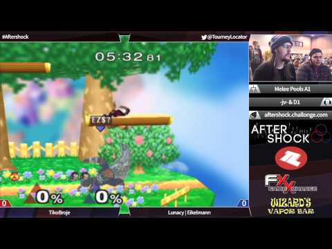 Aftershock Melee - Tikobroje (Sheik) vs Lunacy Eikelmann (Ganondorf) - Pools