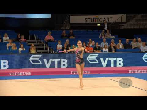 Alexandra CECHOVA (SVK) 2015 Rhythmic Worlds Stuttgart - Qualifications Clubs