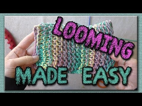 Learn the Basic Stitches for Loom Knitting - Dish Cloths