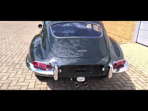 61 Jaguar E Type original FHC engine bay.