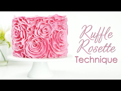 How to Create a Ruffle Rosette Cake Decorating Tutorial