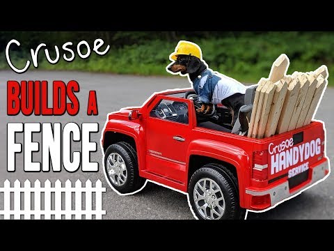 Ep 33: Crusoe the HANDYDOG Builds a Fence