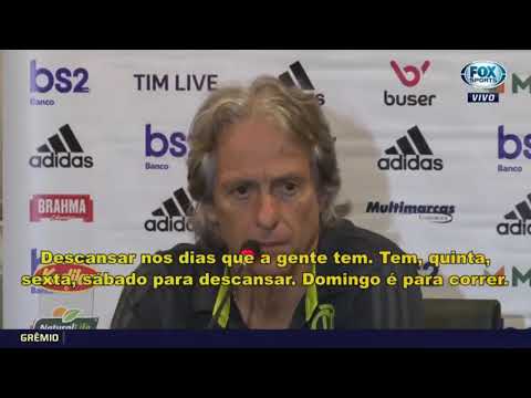 Jorge Jesus fala que os jogadores do Flamengo  descansa Quinta Sexta e Domingo tenque correr!