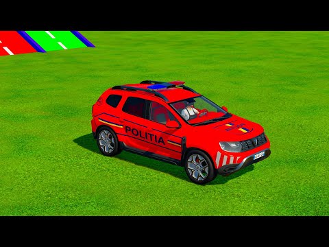 TRANSPORTING BMW M8, MERCEDES, VOLKSWAGEN & DACIA EMERGENCY CARS WITH MAN TRUCKS - Farming Simulator