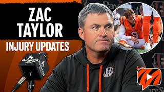 Zac Taylor on Joe Burrow Injury, Shemar Stewart Status &amp; Bengals O-Line Concerns