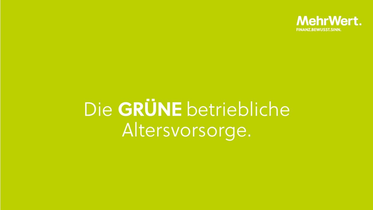 Die grüne betriebliche Altersvorsorge für Ihr Unternehmen