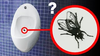 Why is a fly painted on this urinal? (Nudge Psychology)