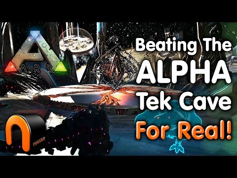 ARK How To Beat The ALPHA TEK CAVE For Real! (2018)
