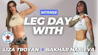 LEG DAY with BAKHAR NABIEVA ( @BakharNabiieva ) Allstar Gym