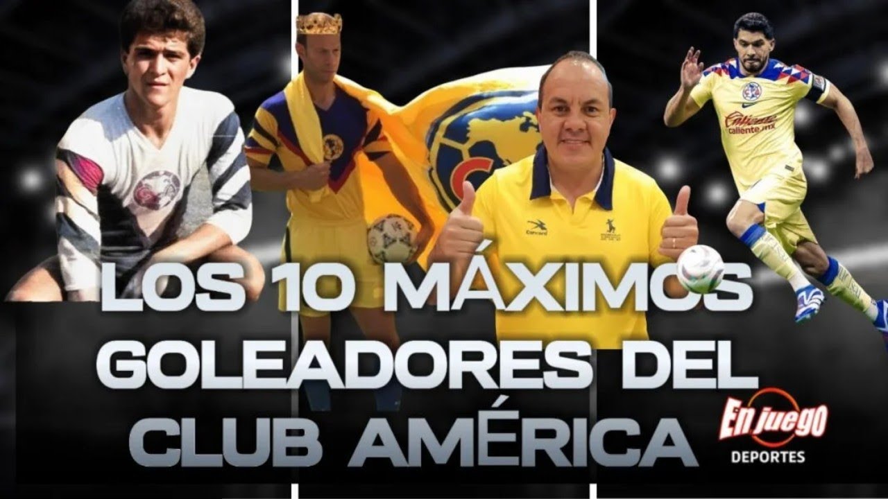 LOS 10 MÁXIMOS GOLEADORES DEL CLUB AMÉRICA