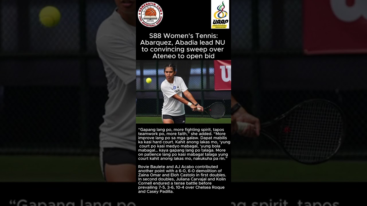 UAAP Women's Tennis: UP, NU sweep La Salle, Ateneo